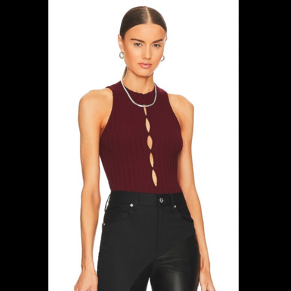 Cotton Citizen Capri Ribbed Cutout Tank Top- XS
